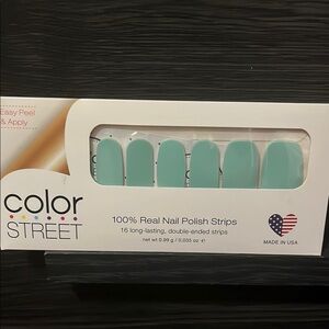 Color Street Aqua Nail Polish Strips Maldives Mint